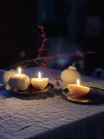 Купить Набор свечей Unification Love Мандарины Белые (Рождественский очаг) Набор свечей Unification Love Мандарины Белые (Рождественский очаг)