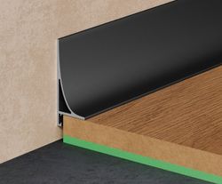 Щелевой плинтус Pro Design Corner L 584 черный, 2700x15,5x30 мм