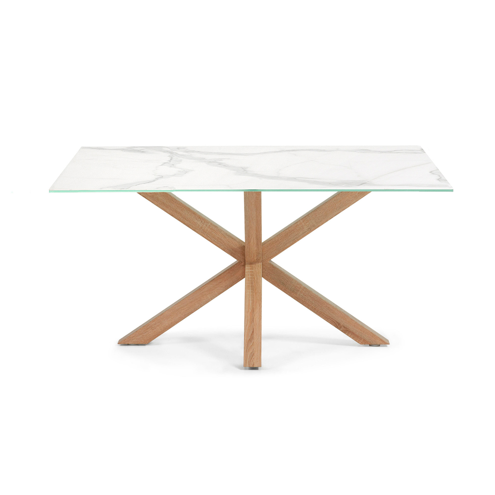 Стол Arya 160x90 керамика на стальных ножках под дерево