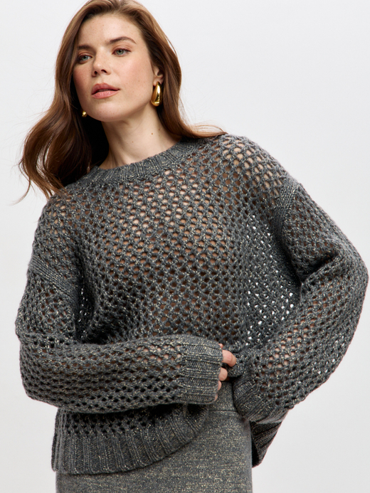 Кашемировый свитер с люрексом