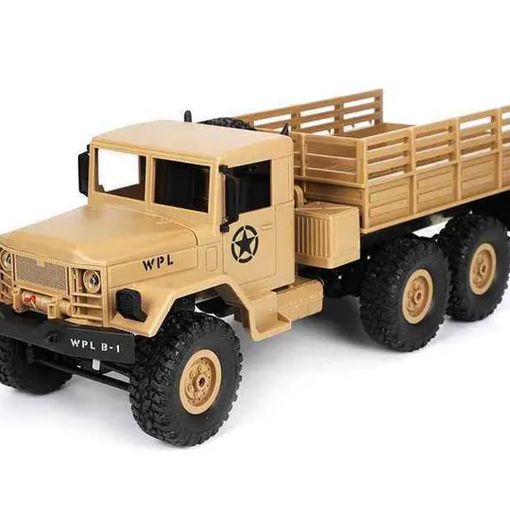 Радиоуправляемая машина WPL военный грузовик (песочный) 6WD 2.4G 1/16 RTR WPL-B-16