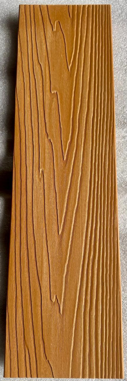 Заборная доска полнотелая двухсторонняя 3D тиснение под дерево 137*10 Цвет Орех