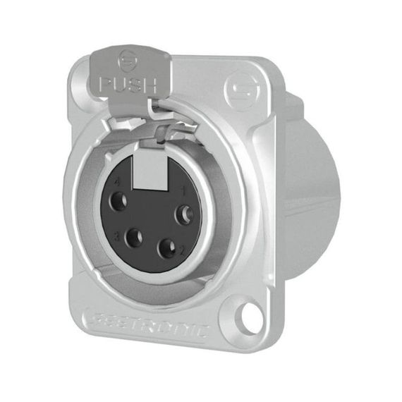 Seetronic MK4F2C Панельный разъём XLR тип D, "мама", 4-контактный