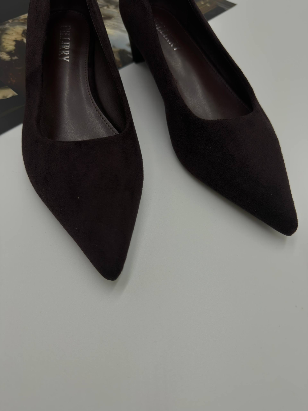 Туфли женские экокожа арт. 178-3 цвет"коричнево-бордовый"