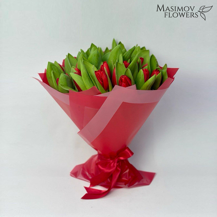 Букет из 25 тюльпанов "Аленький цветочек" 25 шт
