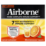 AirBorne, более комплексная добавка для поддержки иммунитета, со вкусом пикантного апельсина, 3 упаковки по 10 шипучих таблеток