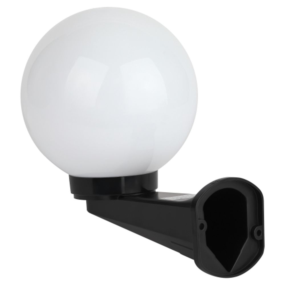 Садово-парковый светильник ЭРА НБУ 01-60-201 шар опаловый настенный IP44 Е27 max60Вт d200mm | Садово-парковые светильники