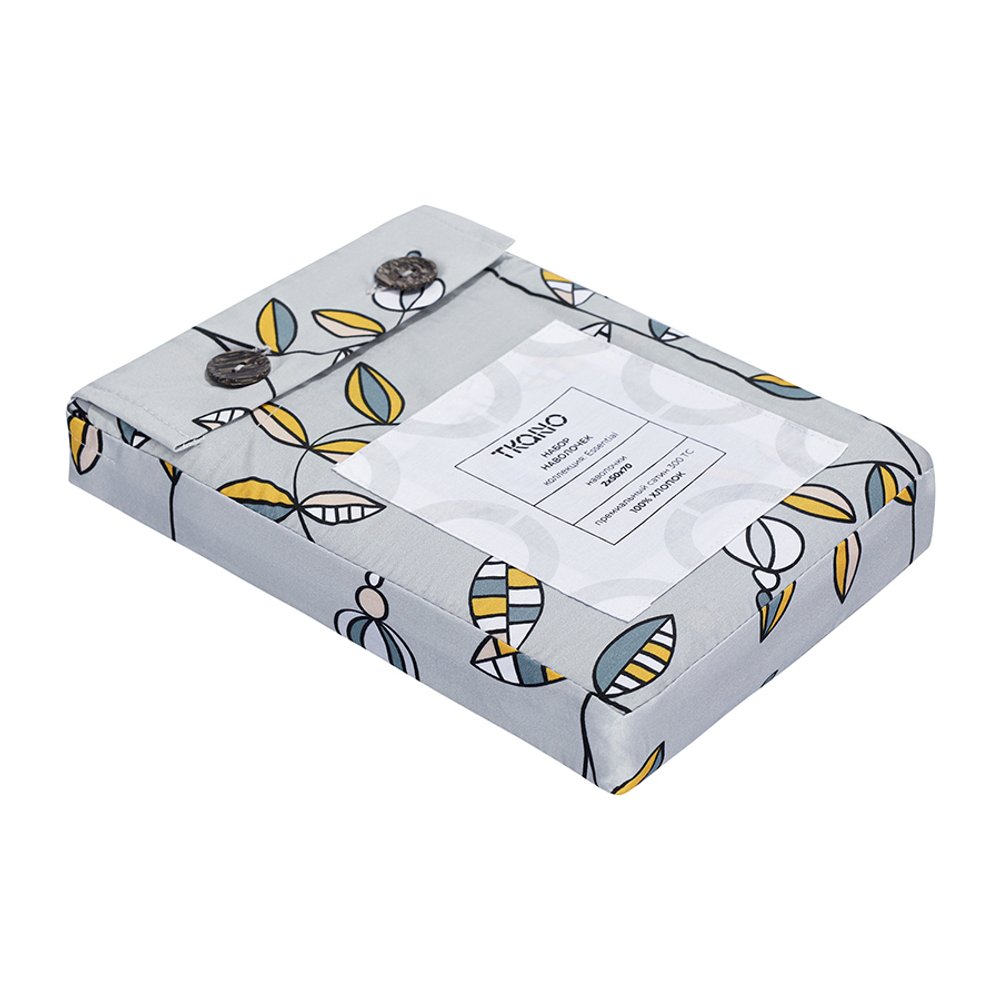 Набор наволочек "Ягоды тайги" из премиального сатина из коллекции russian north, 50х70 см