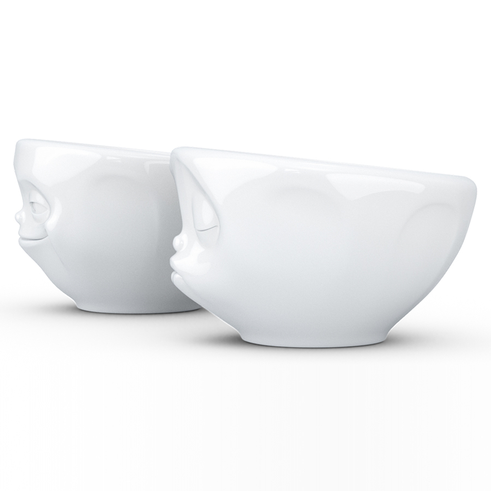 Набор чаш grinning & kissing, 100 мл, белый, 2 шт.