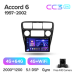 Teyes CC3 2K 9"для Honda Accord 6 1997-2002
