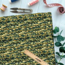 Ткань оксфорд 210 степной камуфляж в пикселях