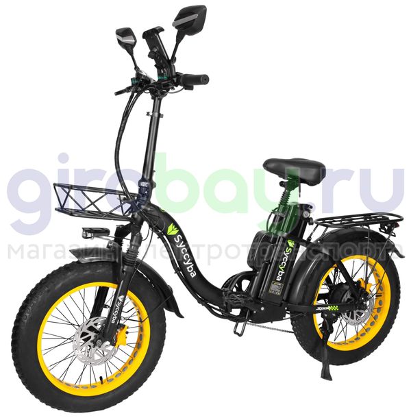 Электровелосипед Syccyba F11 Pro 2025 года (48V/15Ah) - Жёлтый обод фото №1