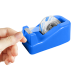 Диспенсер для скотча (клейкой ленты) настольный канцелярский, длина 10 см, DLOFFICE, офисный дозатор узкого маленького скотча (максимальной шириной 20 мм и намоткой 40 м)