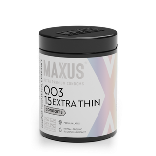 Презервативы MAXUS 003 №15 с железным кейсом, экстремально тонкие X-Edition, 15 шт