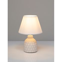 Настольная лампа Rivoli Muriel 7550-501 1 х Е14 40 Вт керамика белая с абажуром | Rivoli
