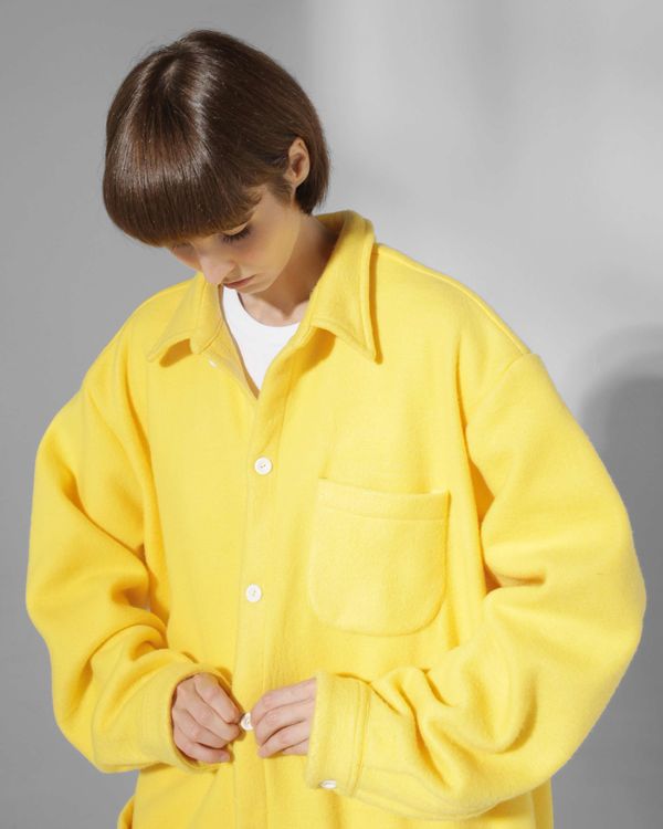 Рубашка Basic Флисовая Желтая - фото 3