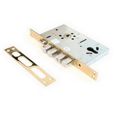 Замок Апекс врезной T-05-G золото 85мм