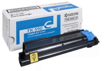 TK-590C Тонер-картридж с чипом голубой (Original)