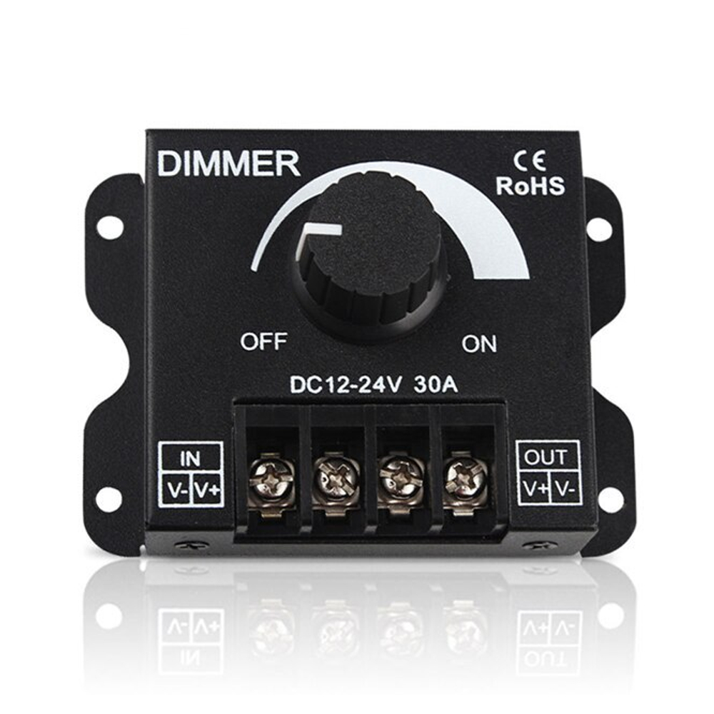 Диммер с потенциометром 12-24V, 360-720W