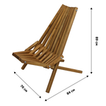 Кресло -шезлонг КЕНТУККИ арт.G-LC-004-OAK деревянный