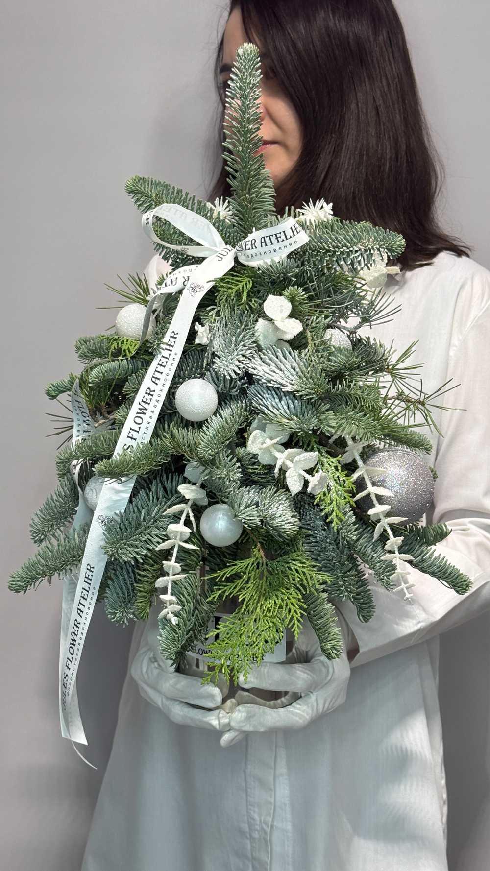 «Снежное королевство» новогодняя композиция с нобилисом