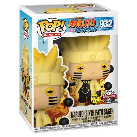 Фигурка Funko POP! Animation Naruto Shippuden Naruto Sixth Path Sage (GW) (Exc) (932) 36816 / Фигурка Фанко ПОП! по мотивам аниме "Наруто", Наруто