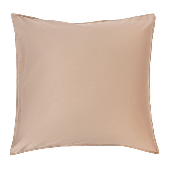 Набор из двух наволочек из сатина светло-коричневого цвета из коллекции essential, 70х70 см