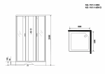 Душевая кабина Niagara Classic NG-1101-14BK 90x90