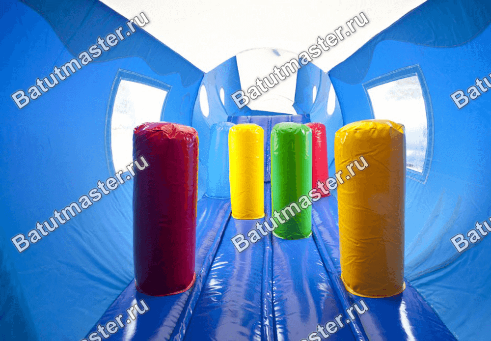 Коммерческий надувной батут "Тоннель дельфин"