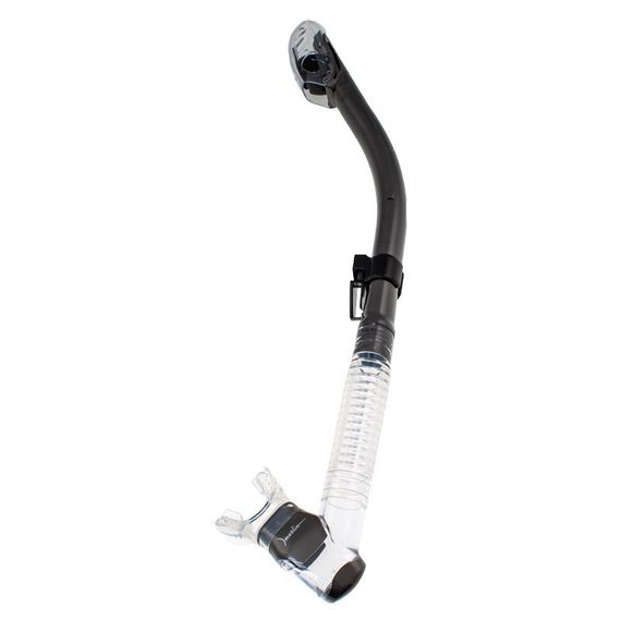 Трубка Marlin DRY LUX black/clear