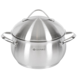 Кастрюля нерж, 2.9 л, с крыш, Daniks, Мальта, GS-01345KS-18CA, индукц