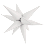 Шар фольгированный Звезда 3D 65 см (Белый)