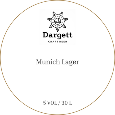 Пиво Даргетт Мюнхенский Лагер / Dargett Munich Lager 30л - кег
