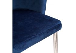 Стул на металлокаркасе Benza dark blue