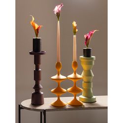 Подсвечник Vivlend, 35 см, сливовый