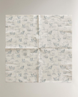 Бумажные салфетки Zara Home, бежевый, 20 шт., 6280/022