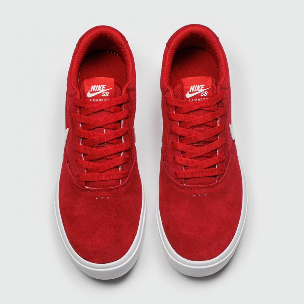кеды Nike SB Chron Suede Red / White Wmns