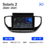 Teyes X1 9" для Hyundai Solaris 2020-2021