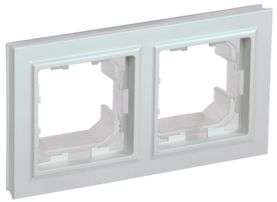 BRITE Рамка 2-местная IP44 РУ-2-БрЖ-44 жемчуг IEK