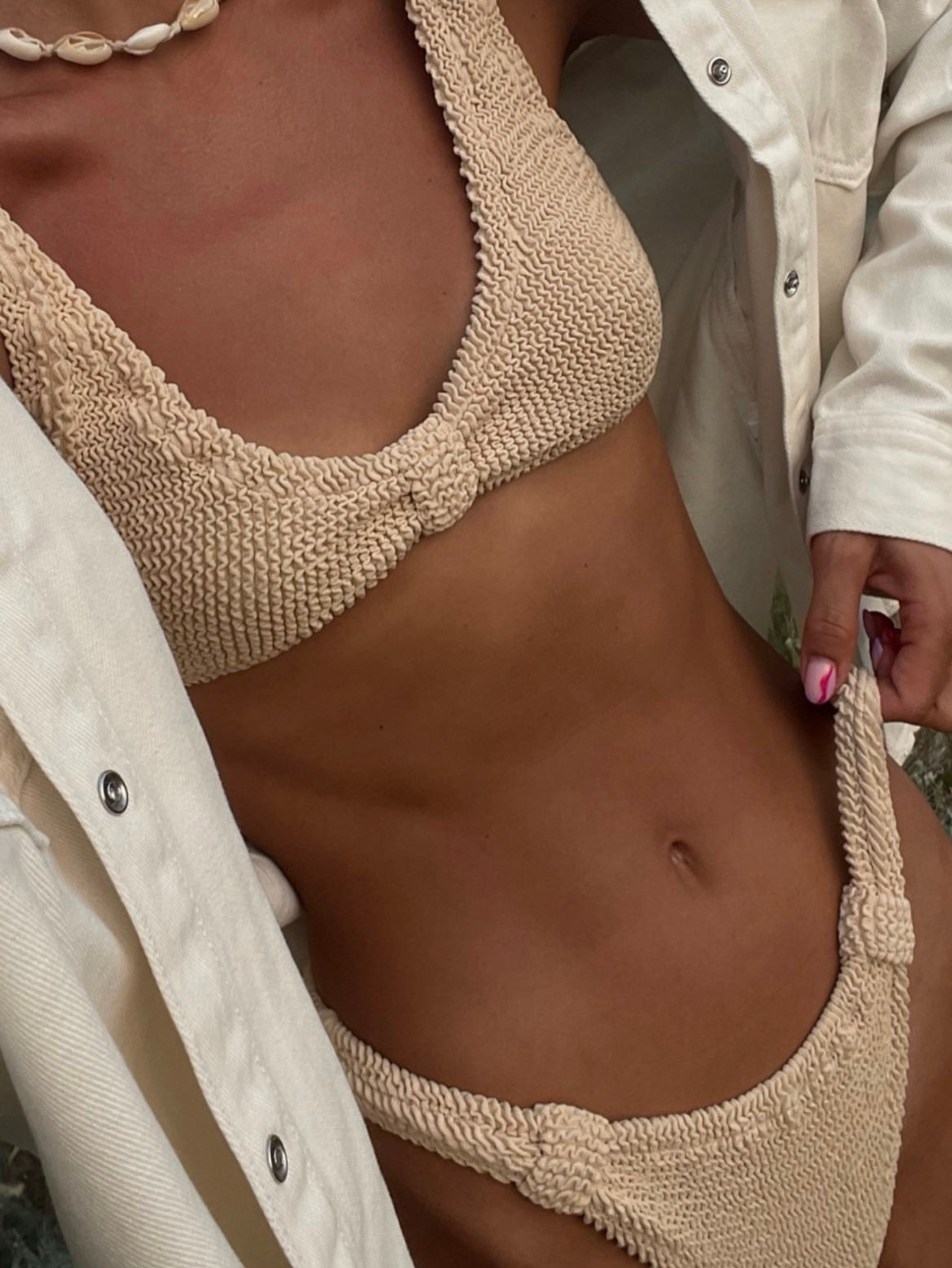 Купальник ТУЛУМ раздельный (цвет на выбор из палитры) пошив