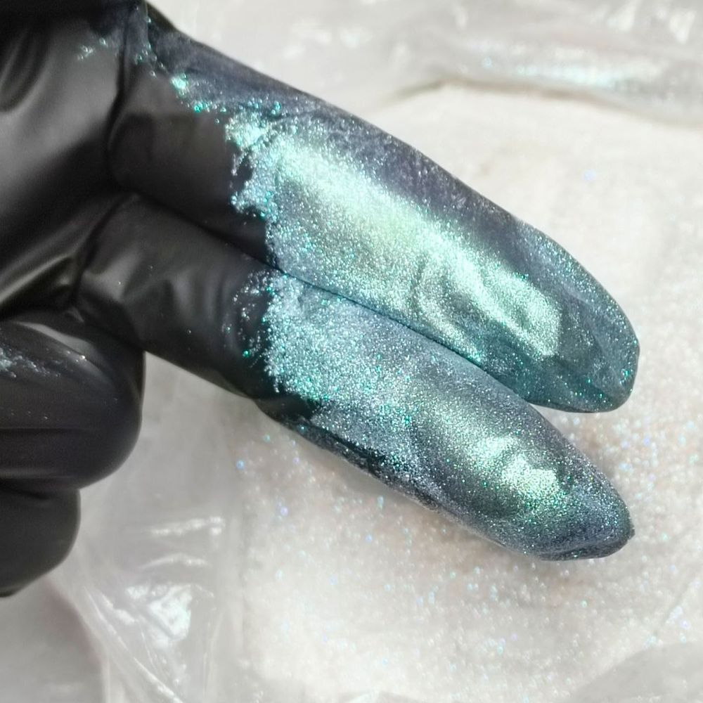 Набор пигментов "Цветной жемчуг №3 Premium" - мерцающий супер блеск до 250 мкм - 5 штук х 20мл. 8 грамм