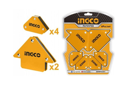 Набор угольников магнитных для сварки (6 шт; углы: 45/90/135) INGCO AMWH6001