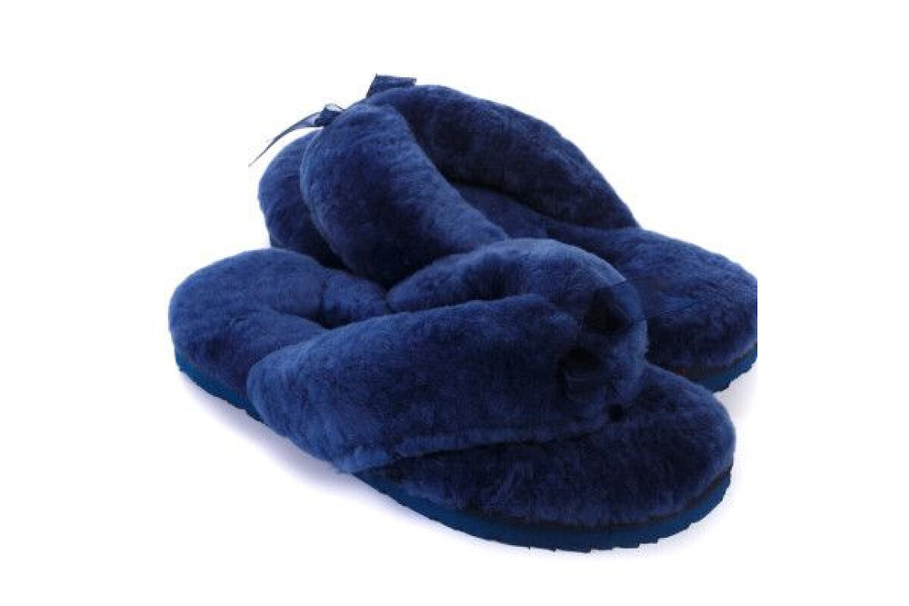 UGG Fluff Flip Flop II Navy Blue