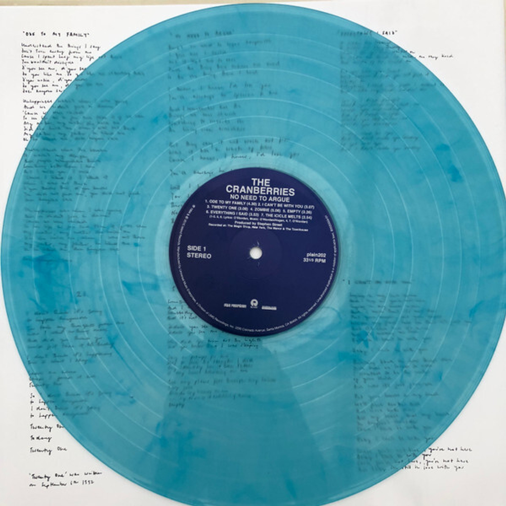 The Cranberries / No Need To Argue (Coloured Vinyl)(LP)