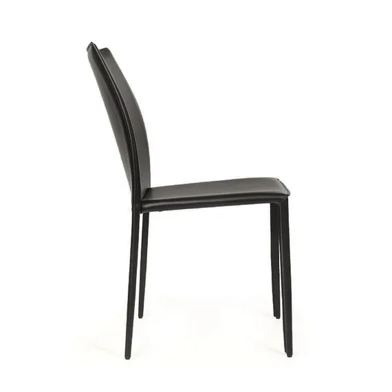 Стул Rolf черная кожа