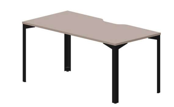 Стол 158х78х75см (эргономичный вырез)