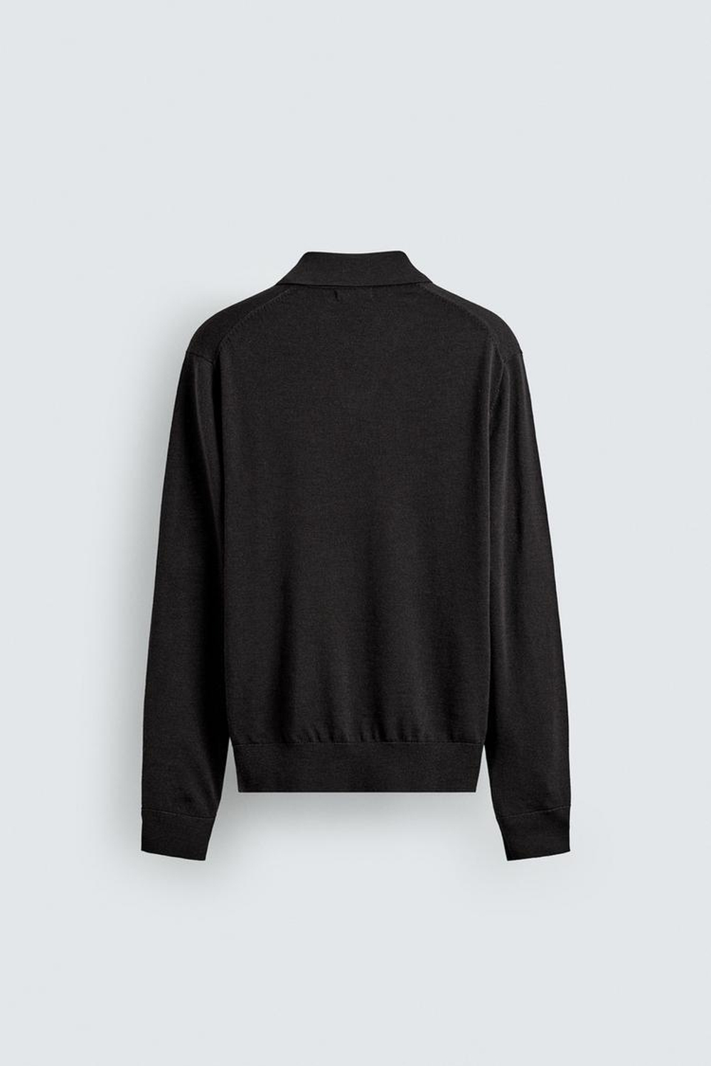 ZARA ШЕРСТЯНОЕ ПОЛО, ТЕМНО-КОРИЧНЕВЫЙ