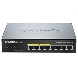 Коммутатор D-Link DGS-1008P/E1A Неуправляемый коммутатор с 8 портами 10/100/1000Base-T (4 порта PoE 802.3af/at, PoE-бюджет 80 Вт)