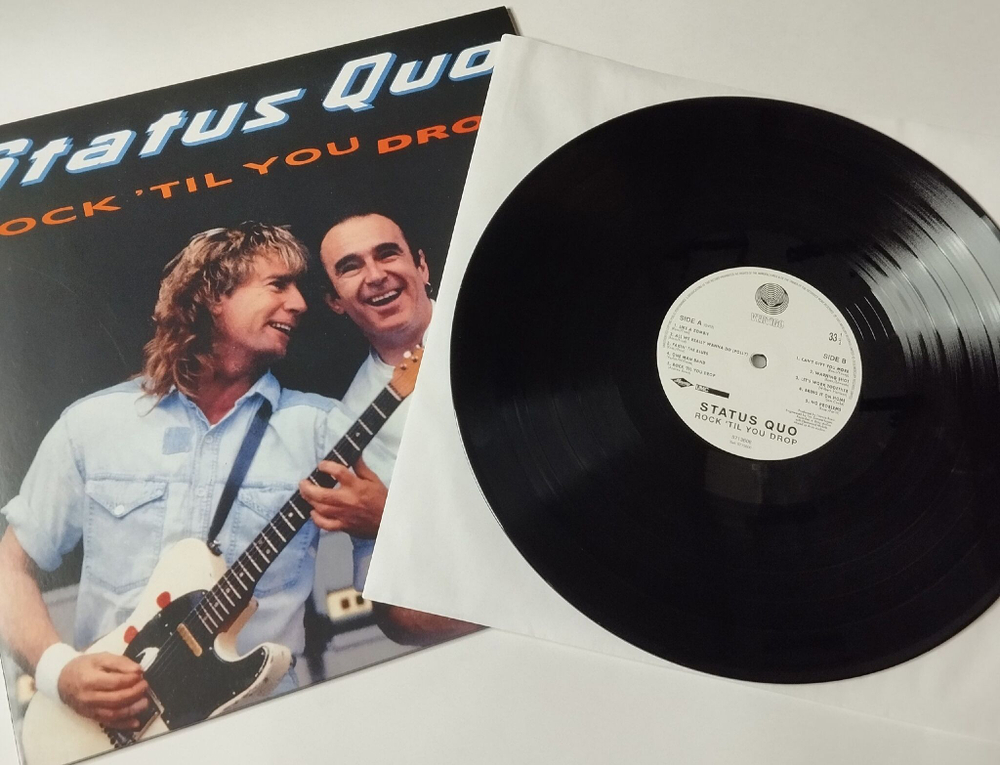 Винтажная виниловая пластинка LP Status Quo Rock Til You Drop (EU 2016)