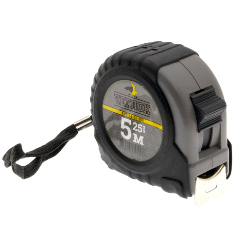 Рулетка  5м*25мм, ЧЕГЛОК, обрезиненный корпус  LITEWERK